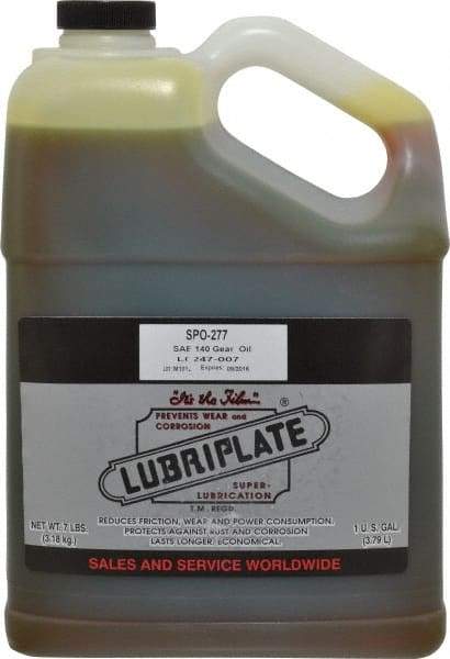 Lubriplate - 1 Gal Bottle, Mineral Gear Oil - 148 SUS Viscosity at 210°F, 2260 SUS Viscosity at 100°F, ISO 460 - Best Tool & Supply