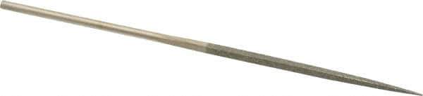 Value Collection - 5-1/2" OAL Fine Square Needle Diamond File - 3/32" Wide x 3/32" Thick, 2-3/4 LOC - Best Tool & Supply