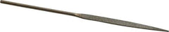 Value Collection - 5-1/2" OAL Medium Taper Needle Diamond File - 13/64" Wide x 3/64" Thick, 2-3/4 LOC - Best Tool & Supply