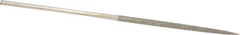 Value Collection - 5-1/2" OAL Medium Square Needle Diamond File - 3/32" Wide x 3/32" Thick, 2-3/4 LOC - Best Tool & Supply