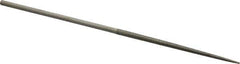 Value Collection - 5-1/2" OAL Medium Round Needle Diamond File - 1/8" Wide x 1/8" Thick, 2-3/4 LOC - Best Tool & Supply