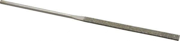 Value Collection - 5-1/2" OAL Coarse Equalling Needle Diamond File - 13/64" Wide x 3/64" Thick, 2-3/4 LOC - Best Tool & Supply