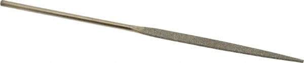 Value Collection - 5-1/2" OAL Coarse Taper Needle Diamond File - 13/64" Wide x 3/64" Thick, 2-3/4 LOC - Best Tool & Supply