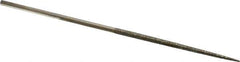 Value Collection - 5-1/2" OAL Coarse Round Needle Diamond File - 7/64" Wide x 1/8" Thick, 2-3/4 LOC - Best Tool & Supply