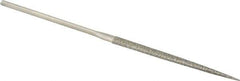 Value Collection - 5-1/2" OAL Coarse Point Needle Diamond File - 13/64" Wide x 5/64" Thick, 2-3/4 LOC - Best Tool & Supply