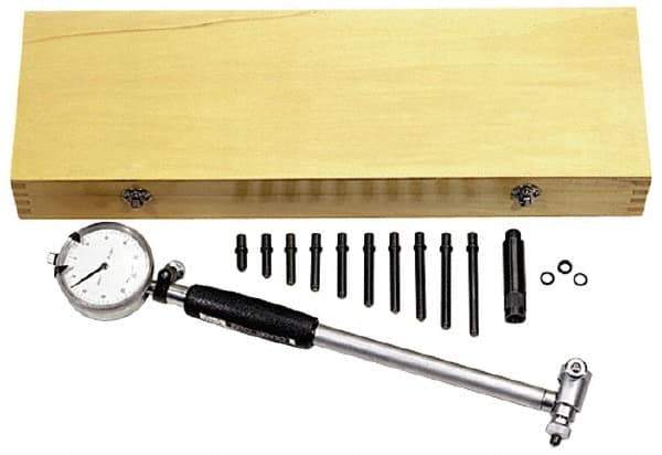 Value Collection - 6 Anvil, 10 to 16" Dial Bore Gage - 0.0005" Graduation, 16" Gage Depth - Best Tool & Supply