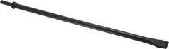 Value Collection - 3/4" Head Width, 18" OAL, Flat Chisel - Round Shank, Steel - Best Tool & Supply