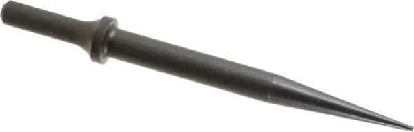 Value Collection - 6-1/2" OAL, Tapered Punch Chisel - Round Shank, Steel - Best Tool & Supply