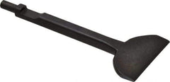 Value Collection - 3" Head Width, 7" OAL, 3/8" Shank Diam, Floor Scraper Chisel - Round Shank, Steel - Best Tool & Supply