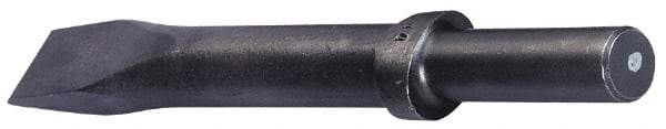 Made in USA - 1" Head Width, 9" OAL, Flat Chisel - Round Drive, Round Shank, Alloy Steel - Best Tool & Supply