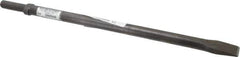 Made in USA - 1" Head Width, 18" OAL, Flat Chisel - Round Drive, 0.68" Round Shank, Alloy Steel - Best Tool & Supply