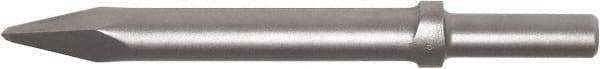 Made in USA - 12" OAL, Moil Point Chisel - Round Drive, Round Shank, Alloy Steel - Best Tool & Supply