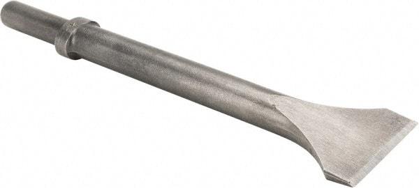 Made in USA - 2" Head Width, 12" OAL, Scaling Chisel - Round Drive, Round Shank, Alloy Steel - Best Tool & Supply