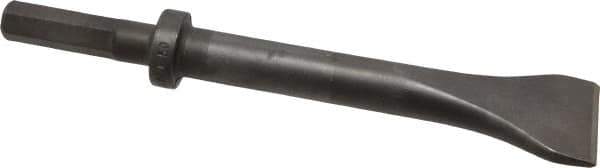 Made in USA - 2" Head Width, 9" OAL, Scaling Chisel - Hex Drive, Hex Shank, Alloy Steel - Best Tool & Supply