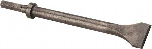 Made in USA - 2" Head Width, 12" OAL, Scaling Chisel - Hex Drive, Hex Shank, Alloy Steel - Best Tool & Supply