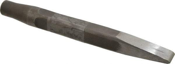 Made in USA - 15/16" Head Width, 9-1/2" OAL, Rivet Cutter Chisel - Round Drive, Round Shank, Alloy Steel - Best Tool & Supply