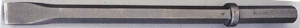 Made in USA - 20" OAL, 1-1/8" Shank Diam, Moil Point Chisel - Hex Drive, Hex Shank, Alloy Steel - Best Tool & Supply