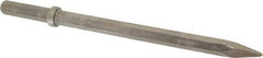 Made in USA - 18-1/4" OAL, 1" Shank Diam, Moil Point Chisel - Hex Drive, Hex Shank, Alloy Steel - Best Tool & Supply