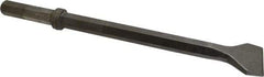 Made in USA - 3" Head Width, 18-1/4" OAL, 1" Shank Diam, Scaling Chisel - Hex Drive, Hex Shank, Alloy Steel - Best Tool & Supply