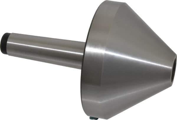 Interstate - MT4 Taper Shank, 5.04" Head Diam Live Center - 3.27" Head Length, 1.38" Point Diam, 2.44" Point Len, 1,433 Lb Max Workpc, 7.6" OAL, Bull Nose Point - Best Tool & Supply