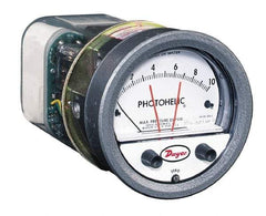 Dwyer - 25 Max psi, 2% Accuracy, NPT Thread Photohelic Pressure Switch - 1/8 Inch Thread, -1/2 to 1/2 Inch Water Column, 120°F Max - Best Tool & Supply