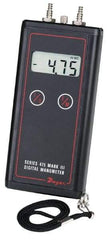 Dwyer - 11 Max psi, 0.5% Accuracy, Handheld Digital Manometer - 199.9 Inch Water Column, 122°F Max - Best Tool & Supply