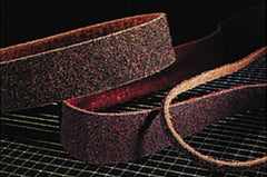 Superior Abrasives - 3" Wide x 132" OAL, Aluminum Oxide Abrasive Belt - Aluminum Oxide, Medium, Nonwoven - Best Tool & Supply