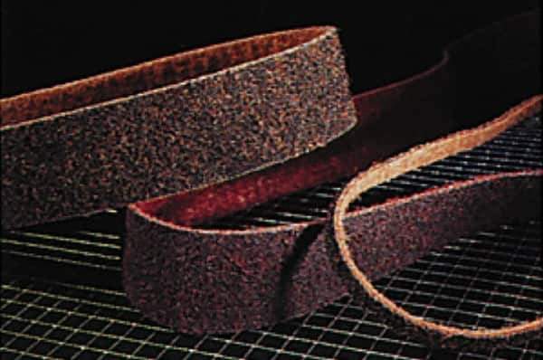 Superior Abrasives - 4" Wide x 132" OAL, Aluminum Oxide Abrasive Belt - Aluminum Oxide, Very Fine, Nonwoven - Best Tool & Supply