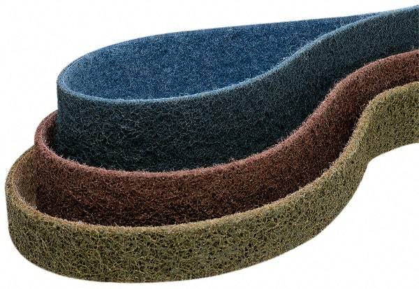 Superior Abrasives - 2" Wide x 132" OAL, Aluminum Oxide Abrasive Belt - Aluminum Oxide, Coarse, Nonwoven - Best Tool & Supply