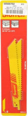 Starrett - 6" Long x 3/4" Thick, Bi-Metal Reciprocating Saw Blade - Straight Profile, 6 TPI, Toothed Edge, Universal Shank - Best Tool & Supply