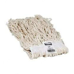 Rubbermaid - 1" White Head Band, Small Rayon Cut End Mop Head - 4 Ply, Side Loading Connection, Use for Finishing - Best Tool & Supply