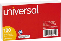 UNIVERSAL - 100 Index Cards - 3 x 5" - Best Tool & Supply