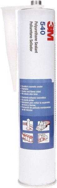 3M - 10.5 oz Cartridge Gray Polyurethane Sealant - -40 to 194°F Operating Temp, 1 hr Tack Free Dry Time, 24 hr Full Cure Time, Series 540 - Best Tool & Supply