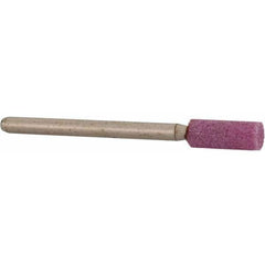 Grier Abrasives - 3/16 x 1/2" Head Diam x Thickness, W154, Cylinder, Aluminum Oxide Mounted Point - Best Tool & Supply