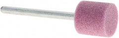 Grier Abrasives - 1/2 x 1/2" Head Diam x Thickness, W185, Cylinder, Aluminum Oxide Mounted Point - Best Tool & Supply