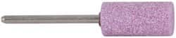 Grier Abrasives - 1/2 x 1" Head Diam x Thickness, W187, Cylinder, Aluminum Oxide Mounted Point - Best Tool & Supply