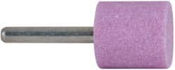 Grier Abrasives - 1 x 1" Head Diam x Thickness, W220, Cylinder, Aluminum Oxide Mounted Point - Best Tool & Supply