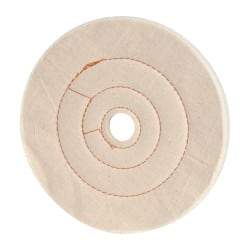 Dico - 8" Diam x 1/2" Thick Unmounted Buffing Wheel - Cushion Sewn, 1" Arbor Hole, Medium Density - Best Tool & Supply