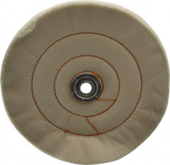 Dico - 8" Diam x 3/4" Thick Unmounted Buffing Wheel - Cushion Sewn, 1/2" Arbor Hole, Medium Density - Best Tool & Supply