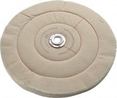 Dico - 10" Diam x 3/4" Thick Unmounted Buffing Wheel - Cushion Sewn, 1/2" Arbor Hole, Medium Density - Best Tool & Supply