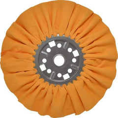 Divine Brothers - 14" Diam x 1/2" Thick Unmounted Buffing Wheel - Ventilated Bias Cut, 1-1/4" Arbor Hole - Best Tool & Supply