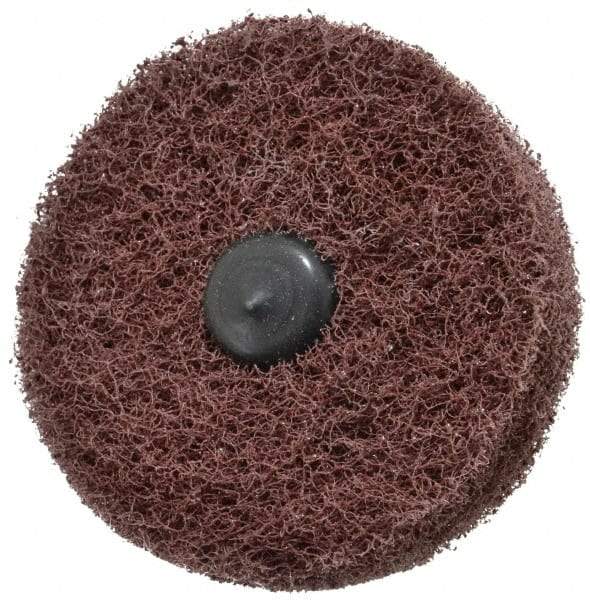 Standard Abrasives - 3" Diam, Medium Mounted Scrubber Buffing Wheel - 2 Ply, Medium Grade, 1/4" Shank Diam, 8,000 RPM - Best Tool & Supply