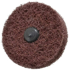 Standard Abrasives - 3" Diam, Medium Mounted Scrubber Buffing Wheel - 2 Ply, Medium Grade, 1/4" Shank Diam, 8,000 RPM - Best Tool & Supply