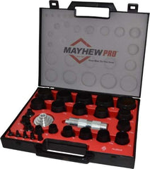 Mayhew - 27 Piece, 1/8 to 2", Hollow Punch Set - Comes in Plastic Case - Best Tool & Supply