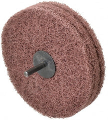 Standard Abrasives - 5" Diam, Medium Mounted Scrubber Buffing Wheel - Best Tool & Supply