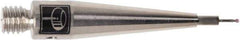 Renishaw - 0.0197 Inch Ball Diameter, Carbide Stem, M3 Thread, Ruby Point Ball Tip CMM Stylus - 0.0787 Inch Working Length, 0.02 Inch Stem Diameter, 0.8268 Inch Overall Length - Best Tool & Supply