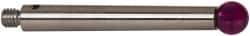 Renishaw - 0.1969 Inch Ball Diameter, Stainless Steel Stem, M3 Thread, Ruby Point Ball Tip CMM Stylus - 1.2205 Inch Working Length, 0.1378 Inch Stem Diameter, 1.2205 Inch Overall Length - Best Tool & Supply