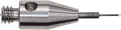 Renishaw - 0.0118 Inch Ball Diameter, Carbide Stem, M2 Thread, Ruby Point Ball Tip CMM Stylus - 0.0787 Inch Working Length, 0.01 Inch Stem Diameter, 0.3937 Inch Overall Length - Best Tool & Supply