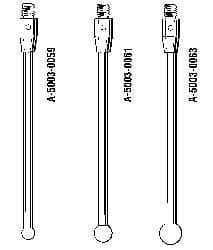 Renishaw - 7 mm Ball Diameter, CMM Stylus and Probe - 51.5 mm Overall Length - Best Tool & Supply