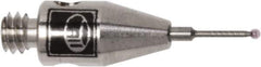 Renishaw - 0.0197 Inch Ball Diameter, Carbide Stem, M2 Thread, Ruby Point Ball Tip CMM Stylus - 0.1181 Inch Working Length, 0.02 Inch Stem Diameter, 0.3937 Inch Overall Length - Best Tool & Supply